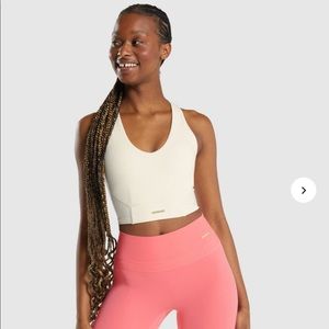 Gymshark X Whitney Simmons crop tank unbleached